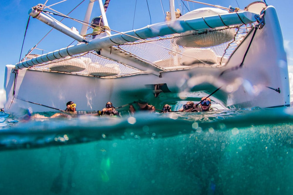 Conchal snorkeling and sailing