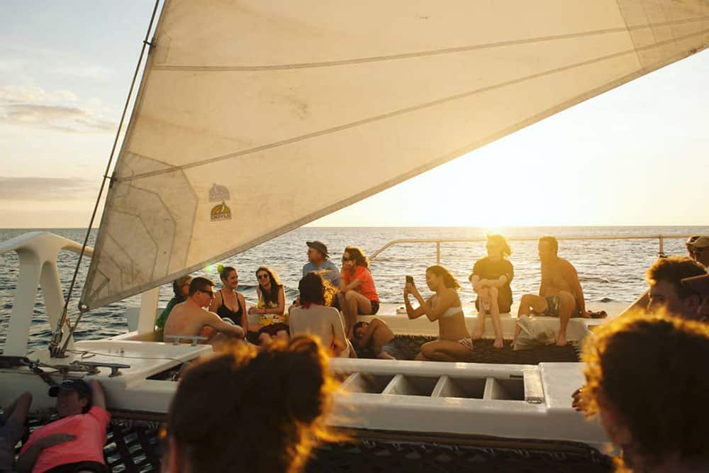 Sunset charter Conchal Catamaran